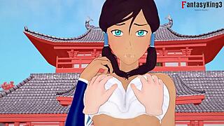 The Avatar Korra Delivers a Perfect Blowjob in 3D Cartoon Hentai