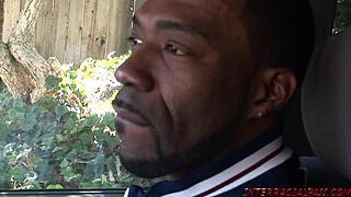 can blonde slut handle huge black cock sucking?