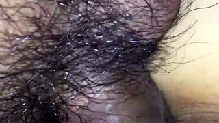 my teen 18+ wife's shaved pussy gets cumshot in 3some