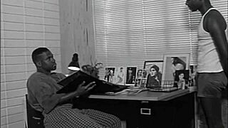 hot looking gay couple enjoys intimate moments