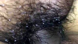 my teen 18+ wife's shaved pussy gets cumshot in 3some