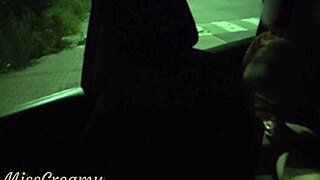 i watch my wife squirt in public parking with a voyeur