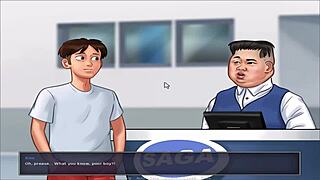 Detailed Scene From Summer Time Saga UNC Part 15 In Anime Style.