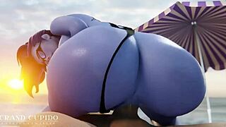 Overwatch PMV Unleashes Wild Hentai Action with Sombra and Mercy