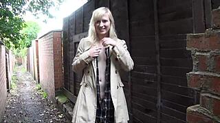 Blonde Babe Satine Spark Masturbates in Public Park