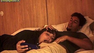 Watching netflix with stepsister but couldn't resist fucking her mouth