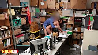 Does the delicious petite teen enjoy hard dicking in office uniform?