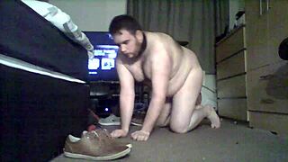 Roleplay involving shoes in a professional setting.