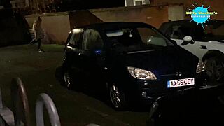 cracky roams public spots as horny mature babe.