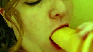 you can see the redhead chubby babe loves deepthroat sucking cock