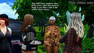 Sims 4 Ruby & Doris Meet the Roadfuckers in Orgy