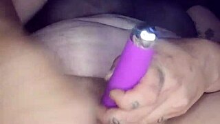 Blonde Latina Masturbates With Dildo Watching Her Squirt