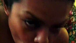 latina gives a personal homemade blowjob in our hotel room