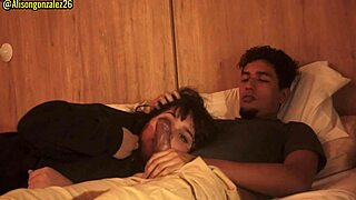 Watching netflix with stepsister but couldn't resist fucking her mouth