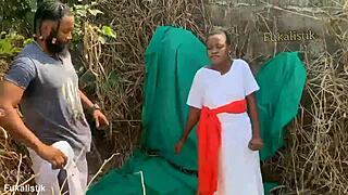 The prophetess delivers ancient visions in the temple.