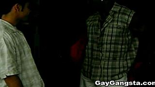 Interracial Gays Group Sex in Gym with Young Handjob