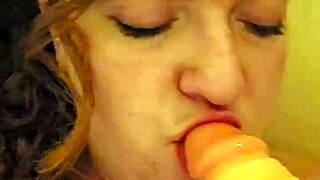 you can see the redhead chubby babe loves deepthroat sucking cock