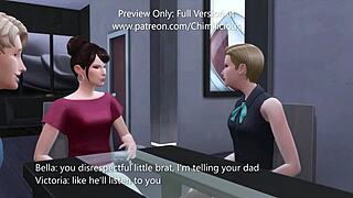 Wild Threesome With Girlfriend And Hot STEPMOM!