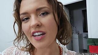 krissy lynn gives an amazing blowjob as the sinful stepmother