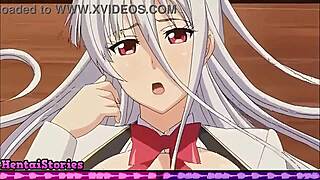 Horny Teen's Pussy Stuffed with Large Cock in Wild Hentai Game