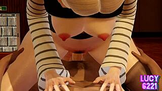 Android 18 Fucks with Strong Combat Power!