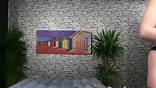 Foxy Centerfold Swallows Every Drop of Cumshot on Her Face