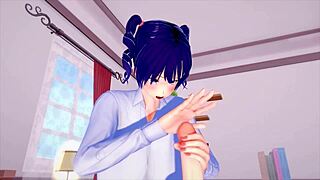 3d cartoon beauty with big tits and ass rides for orgasm