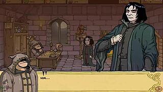 Feeling the excitement of the witch trainer's slutty group game