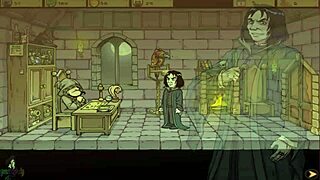 Feeling the excitement of the witch trainer's slutty group game