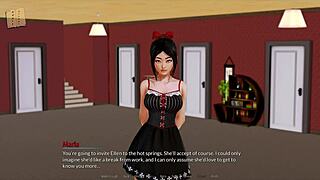 Harem hotel game scene 90