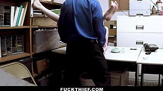 TEEN CAUGHT STEALING, GETS PUNISHED WITH BIG COCK!