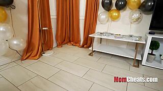 Fucking Stepmom's Cunt On New Year