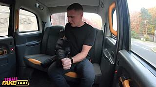 Reality fake taxi fucks customer