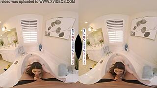 Tattooed brunette gets her big tits licked and fucked