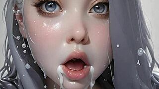 Art Face Painting Unleashes 100 AI Facials In Bukkake Blowbang Frenzy!