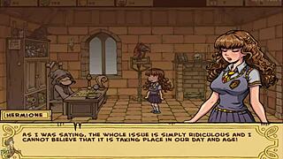 Feeling the excitement of the witch trainer's slutty group game