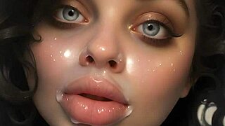 Art Face Painting Unleashes 100 AI Facials In Bukkake Blowbang Frenzy!