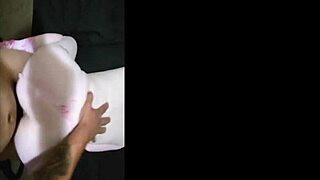 sexy red headed girl with very nice ass in doggystyle cowgirl