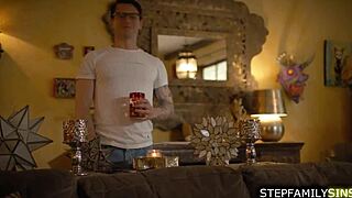 Stepson Boldly Fucks Shaved Pussy Of Petite Stepmom