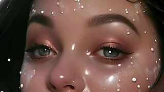 Art Face Painting Unleashes 100 AI Facials In Bukkake Blowbang Frenzy!