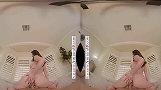 Tattooed brunette gets her big tits licked and fucked