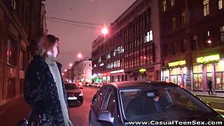 Casual Teen Masturbates Shaved Pussy Before Doggystyle Cumshot