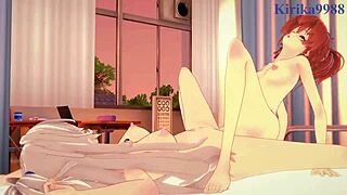 shizuma hanazono and nagisa aoi have intense lesbian fun in strawberry panic