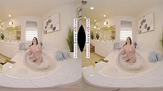 Tattooed brunette gets her big tits licked and fucked