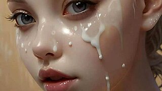 Art Face Painting Unleashes 100 AI Facials In Bukkake Blowbang Frenzy!