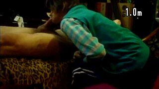 Whore Sucks Old Cock For Christmas Cum