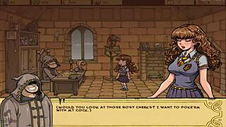 Feeling the excitement of the witch trainer's slutty group game