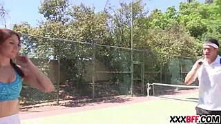 summer camp tennis sluts with big cocks in group sex?