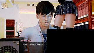 in academy 177, the brunette with big tits gets into erotic adventures