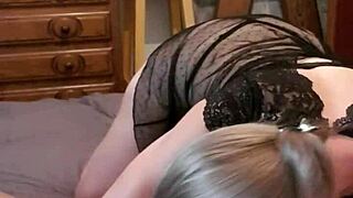 Belgian Milf Giving Amazing Deepthroat In Lingerie